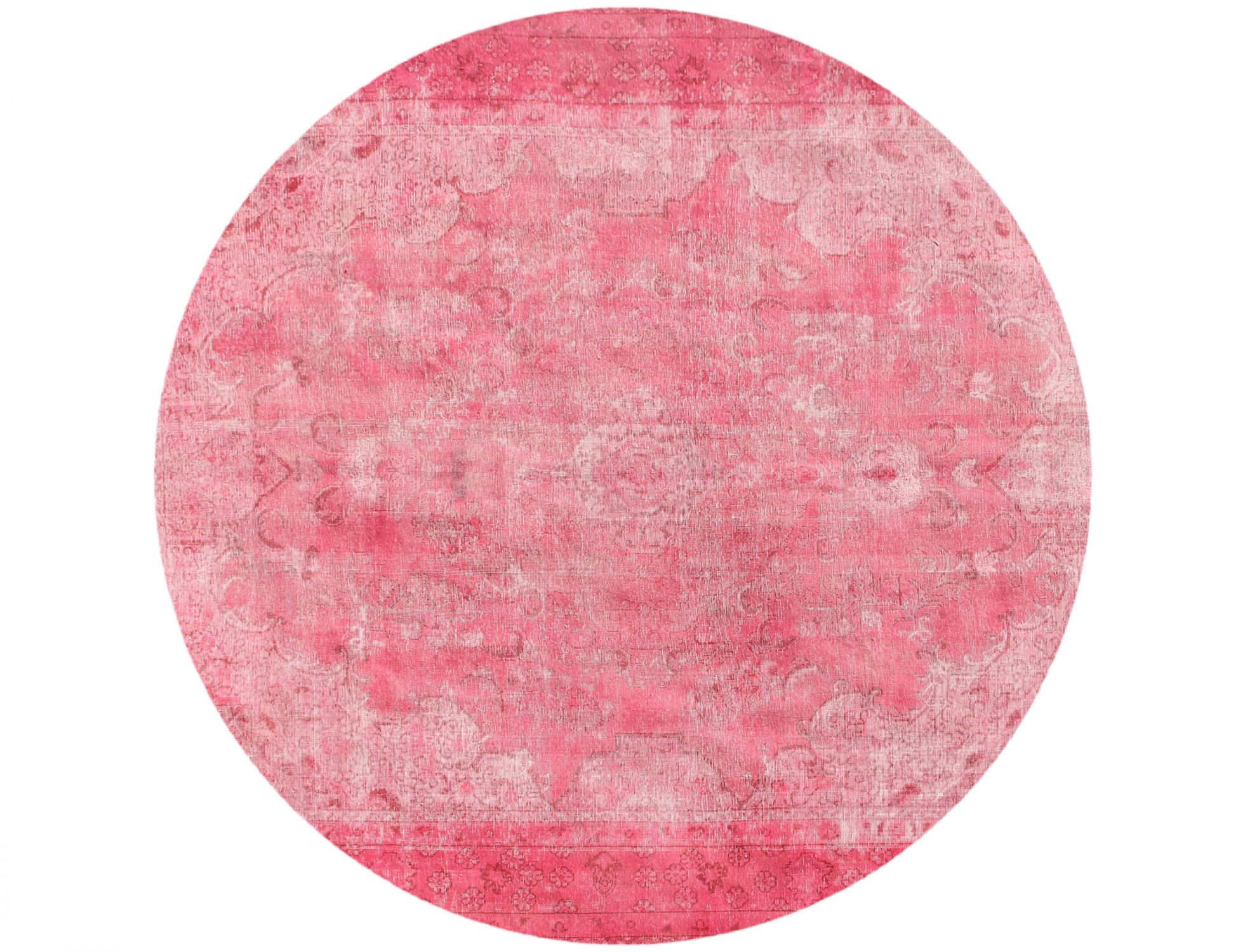 Persischer Vintage Teppich  rosa <br/>292 x 292 cm