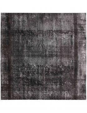Persischer Vintage Teppich 294 x 294 schwarz