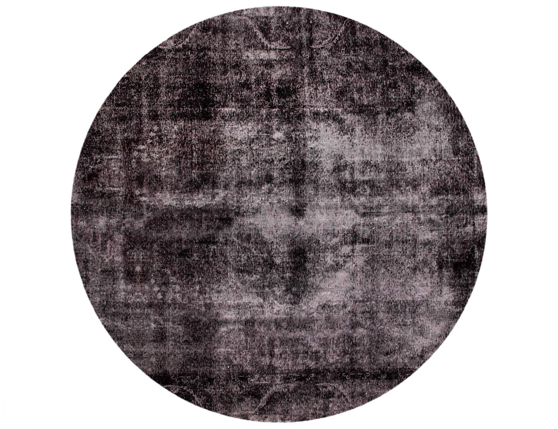 Persischer Vintage Teppich  schwarz <br/>293 x 293 cm