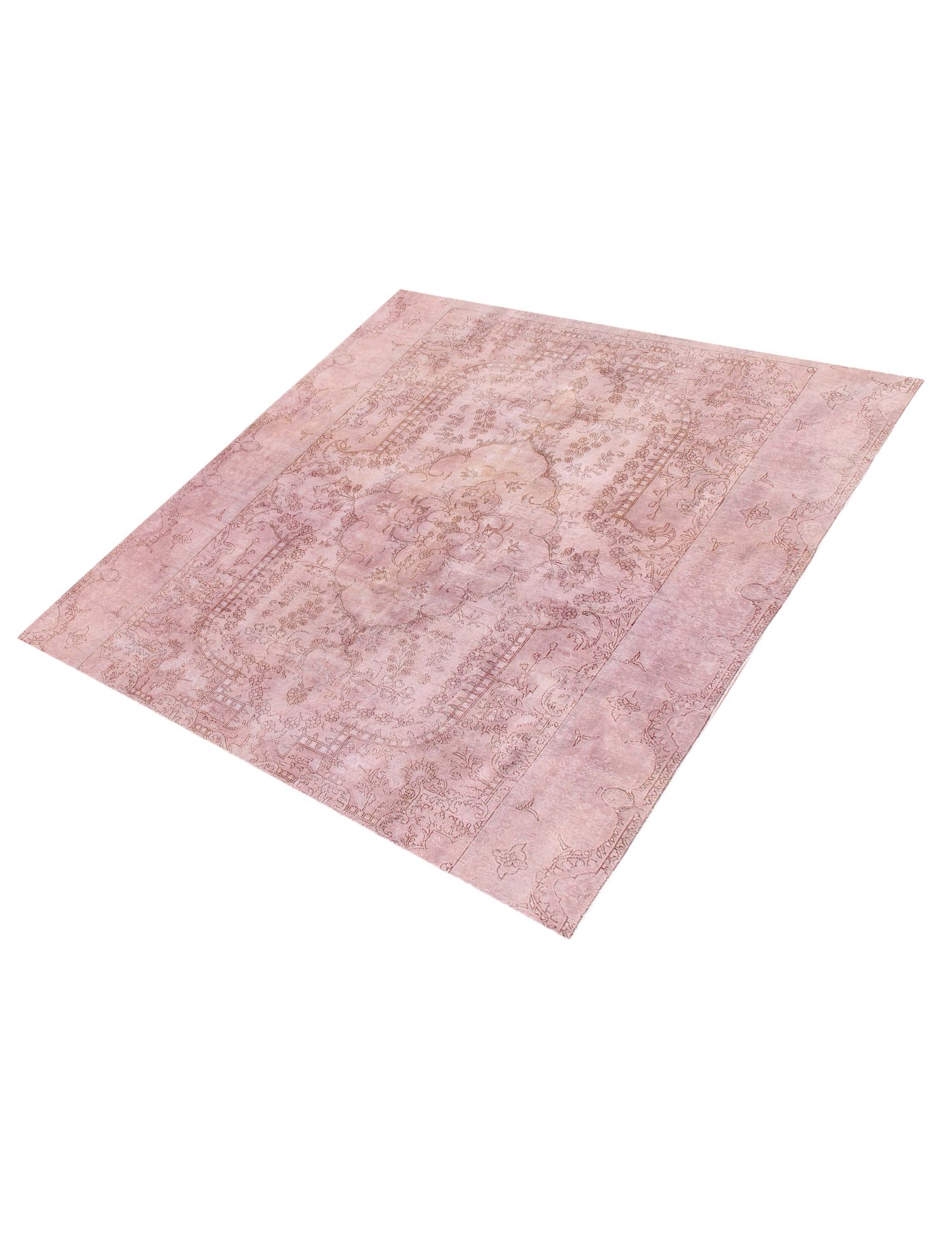 Persischer Vintage Teppich  rosa <br/>286 x 286 cm
