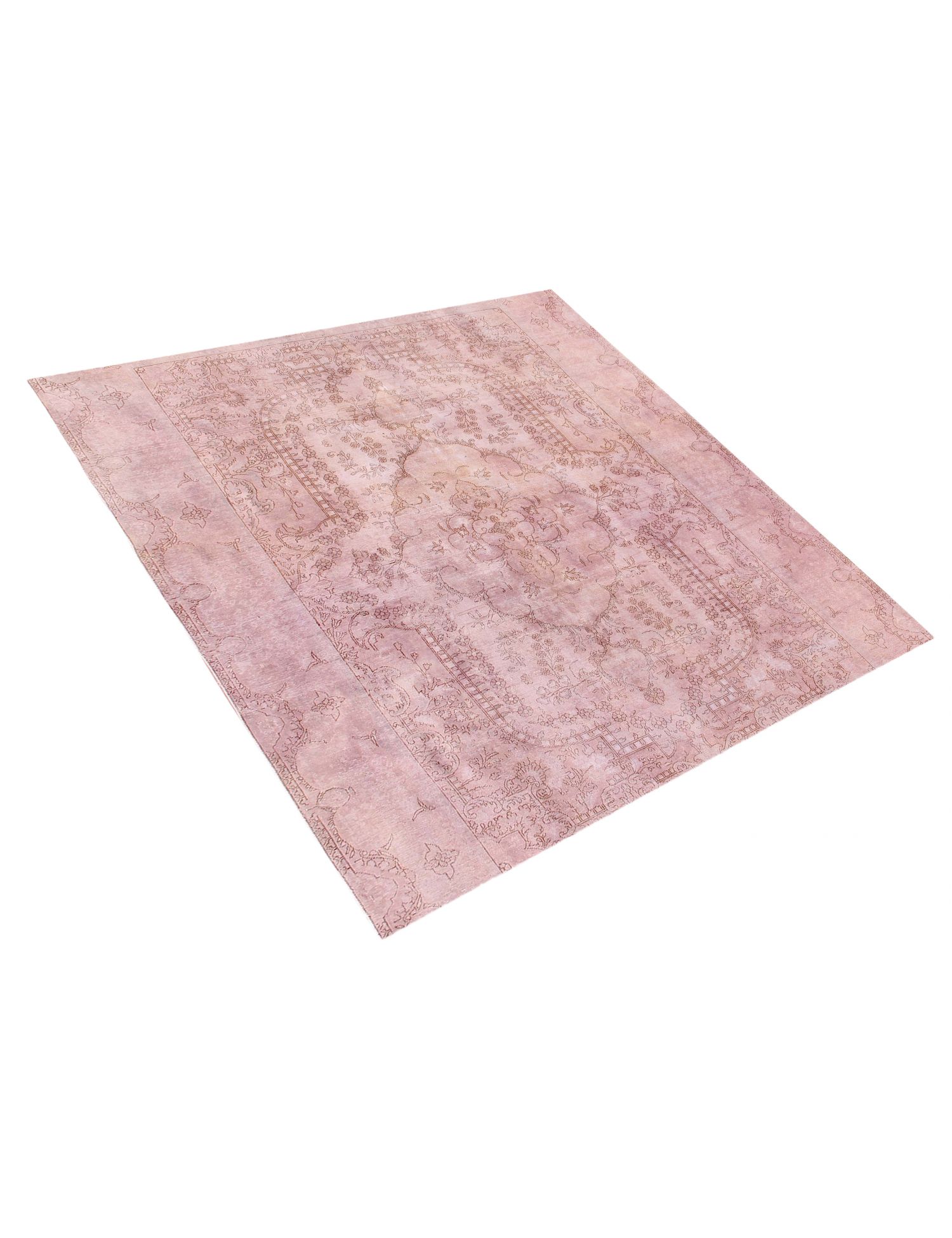 Tappeto vintage persiano  rosa <br/>286 x 286 cm