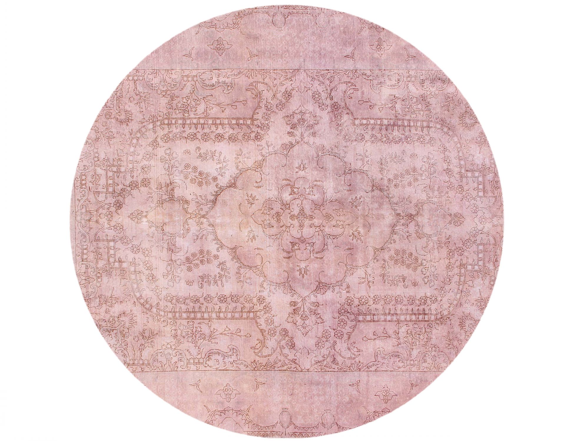 Tappeto vintage persiano  rosa <br/>286 x 286 cm