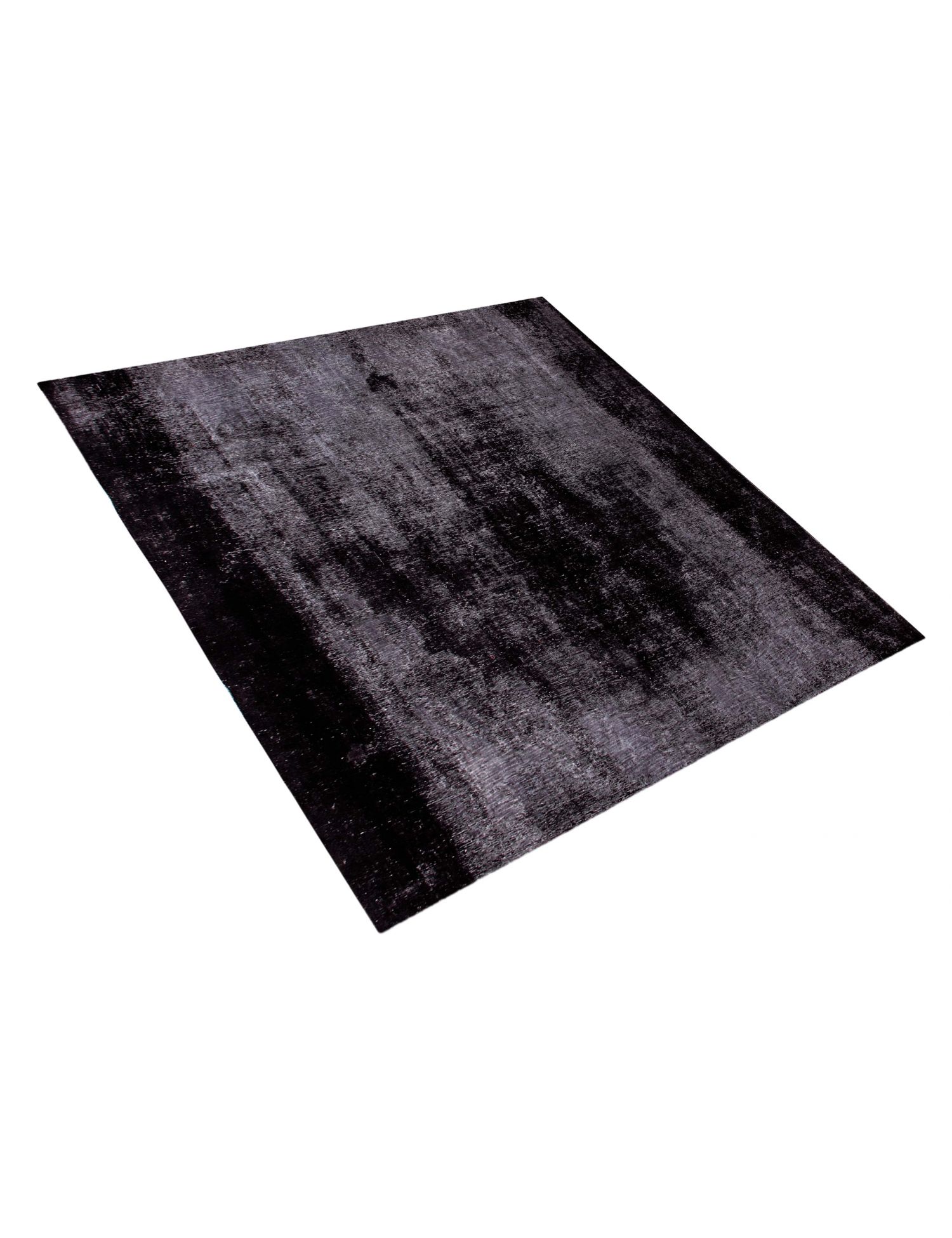 Persischer Vintage Teppich  schwarz <br/>295 x 295 cm