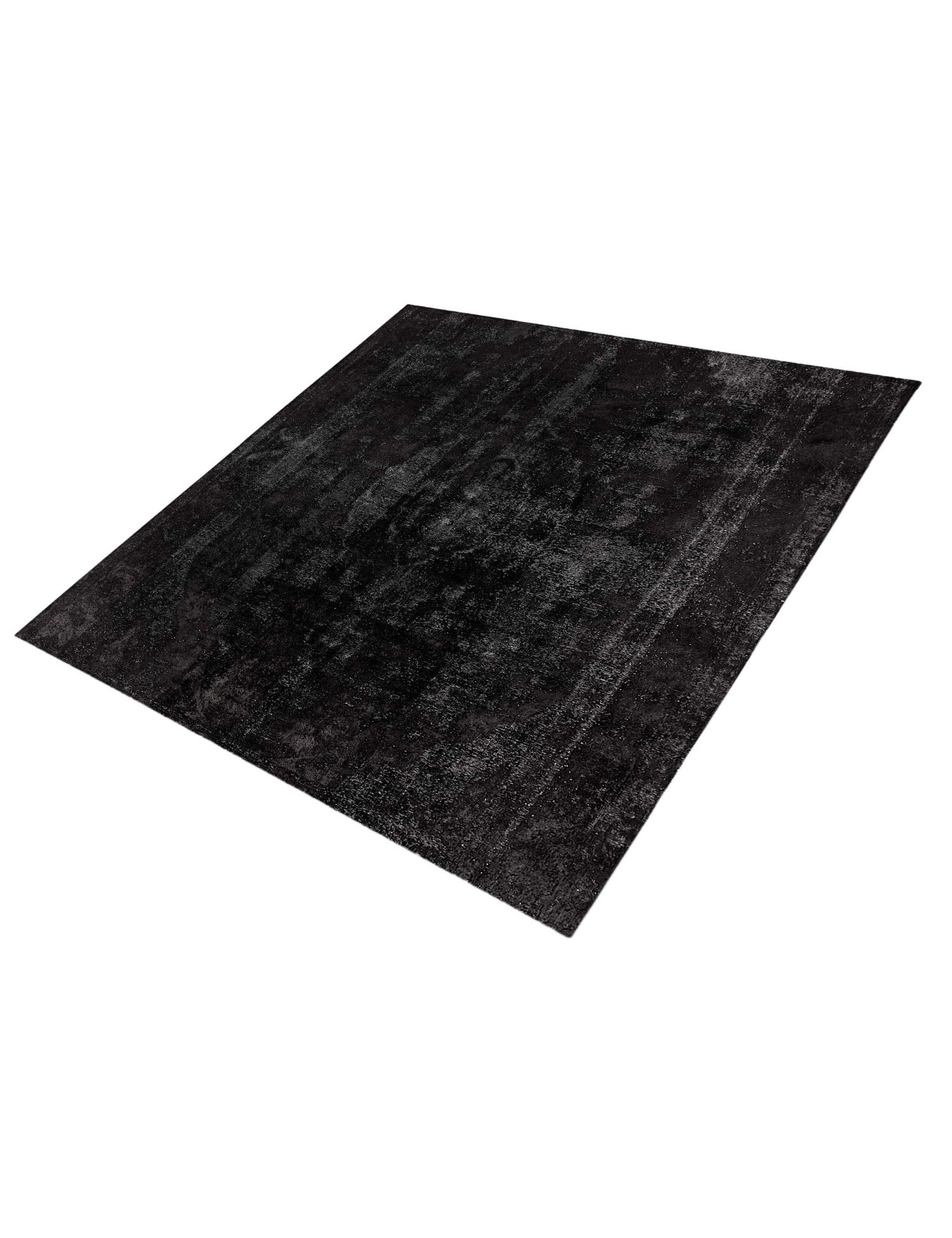 Persischer Vintage Teppich  schwarz <br/>295 x 295 cm