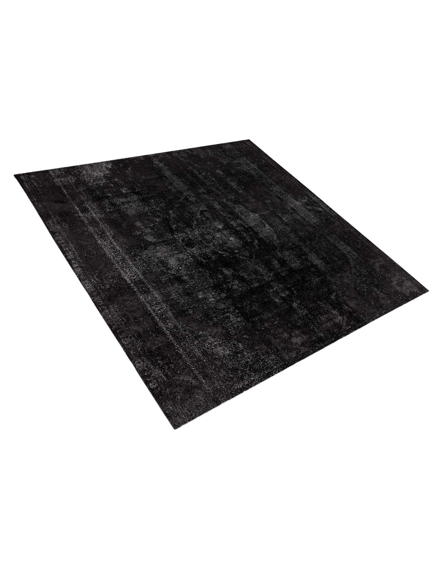 Persischer Vintage Teppich  schwarz <br/>295 x 295 cm