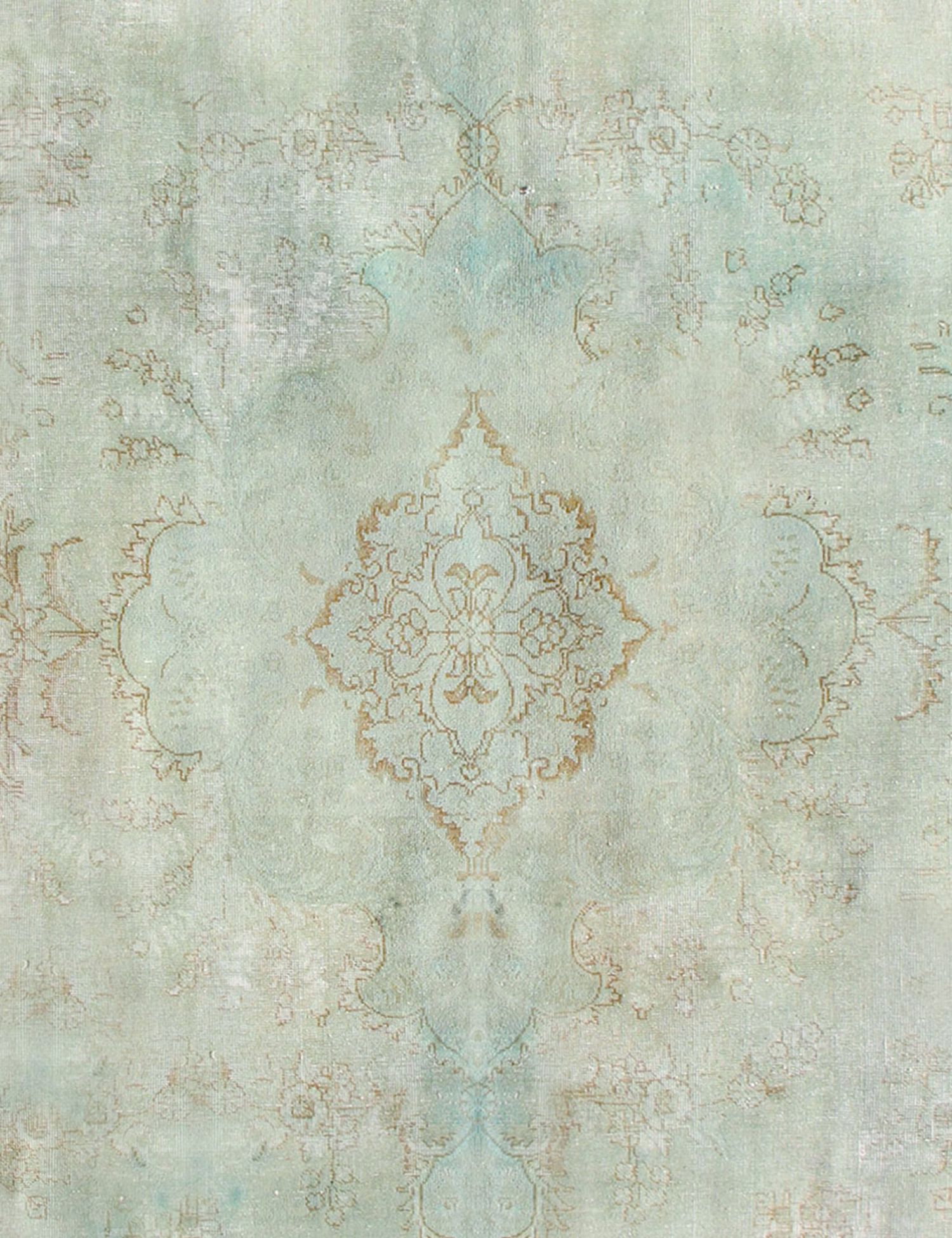 Rund  Vintage Teppich  türkis <br/>296 x 296 cm