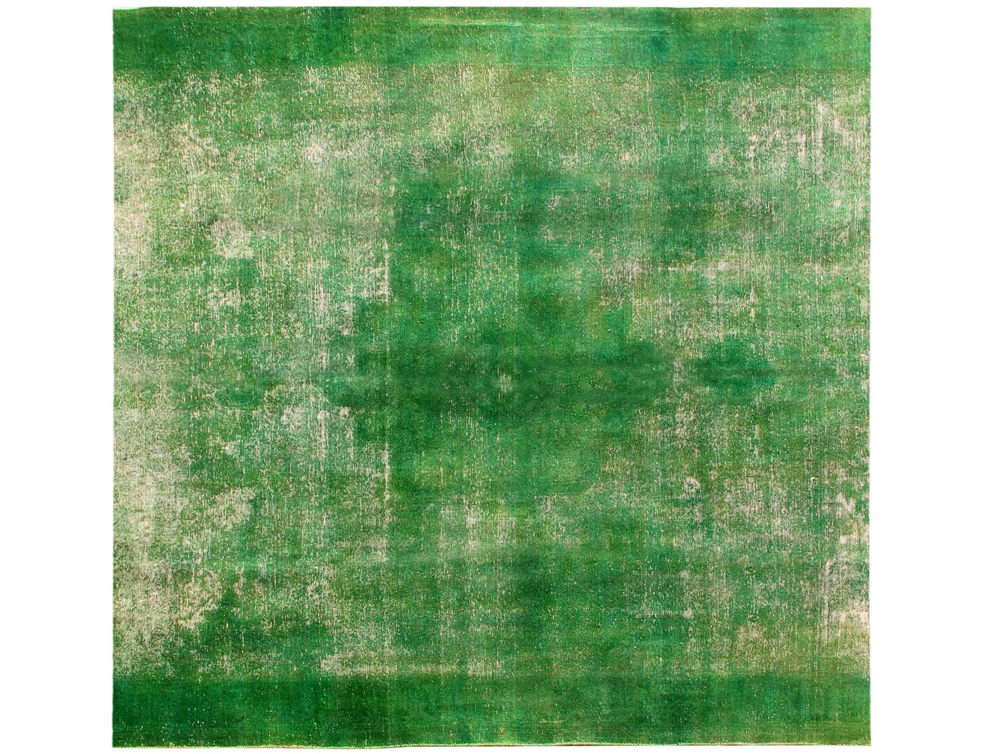 Persisk vintage matta  grön <br/>298 x 298 cm