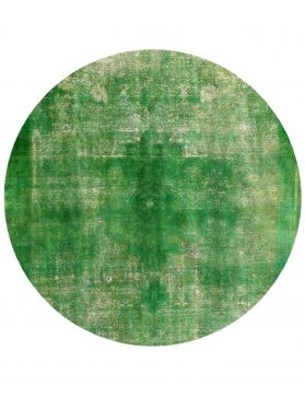 Persisk vintage matta 298 x 298 grön