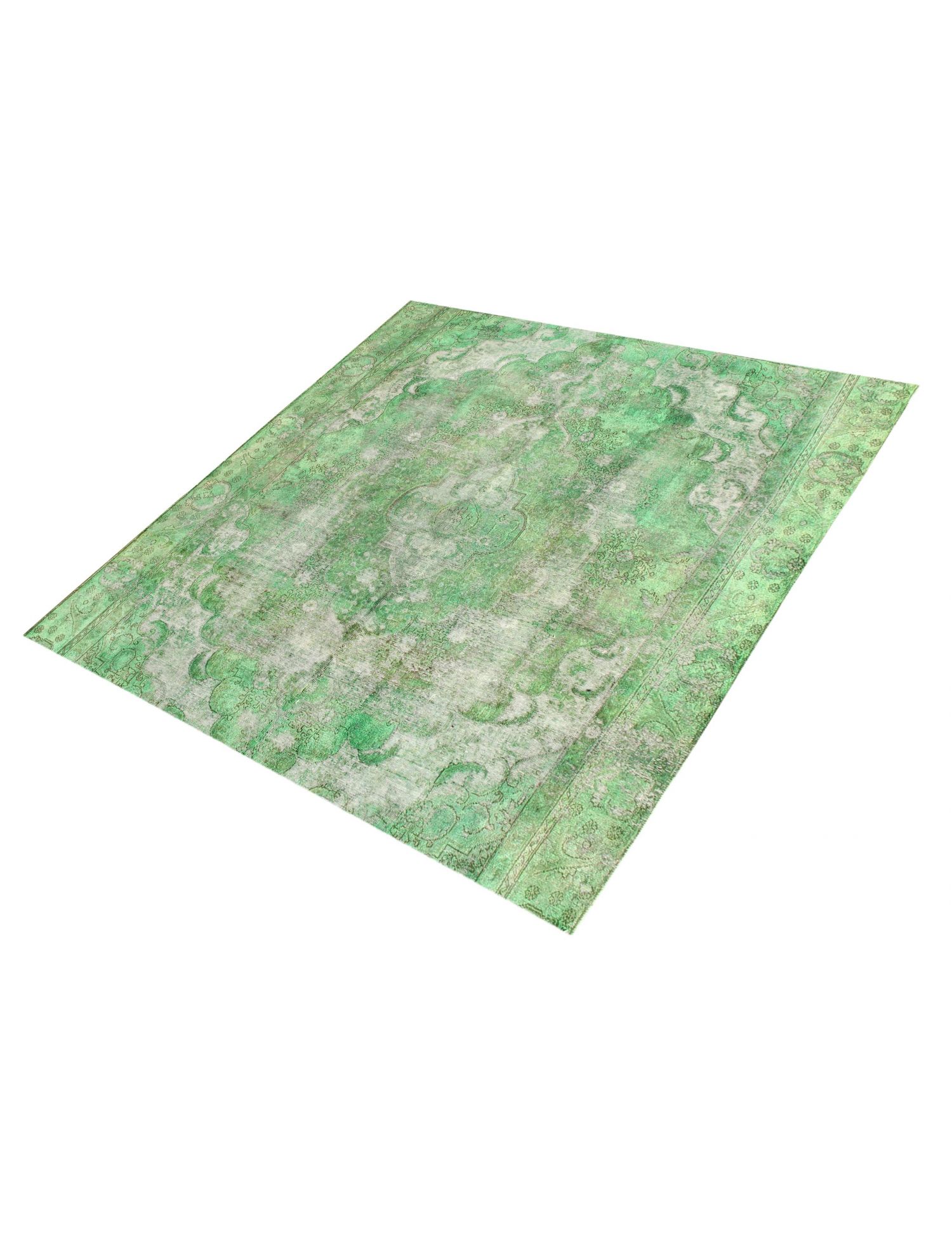 Retro Perserteppich  grün <br/>267 x 267 cm