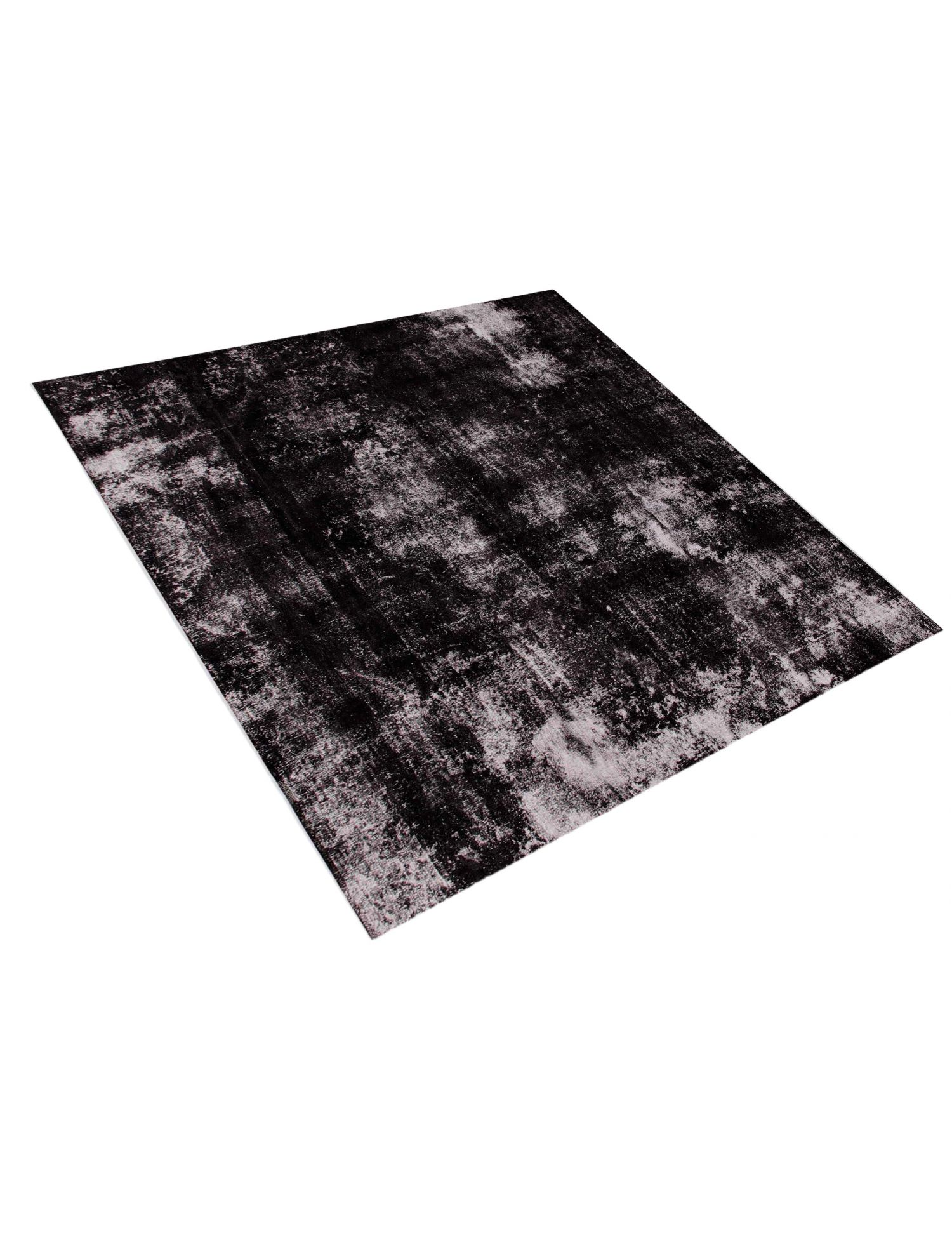 Persischer Vintage Teppich  schwarz <br/>290 x 290 cm