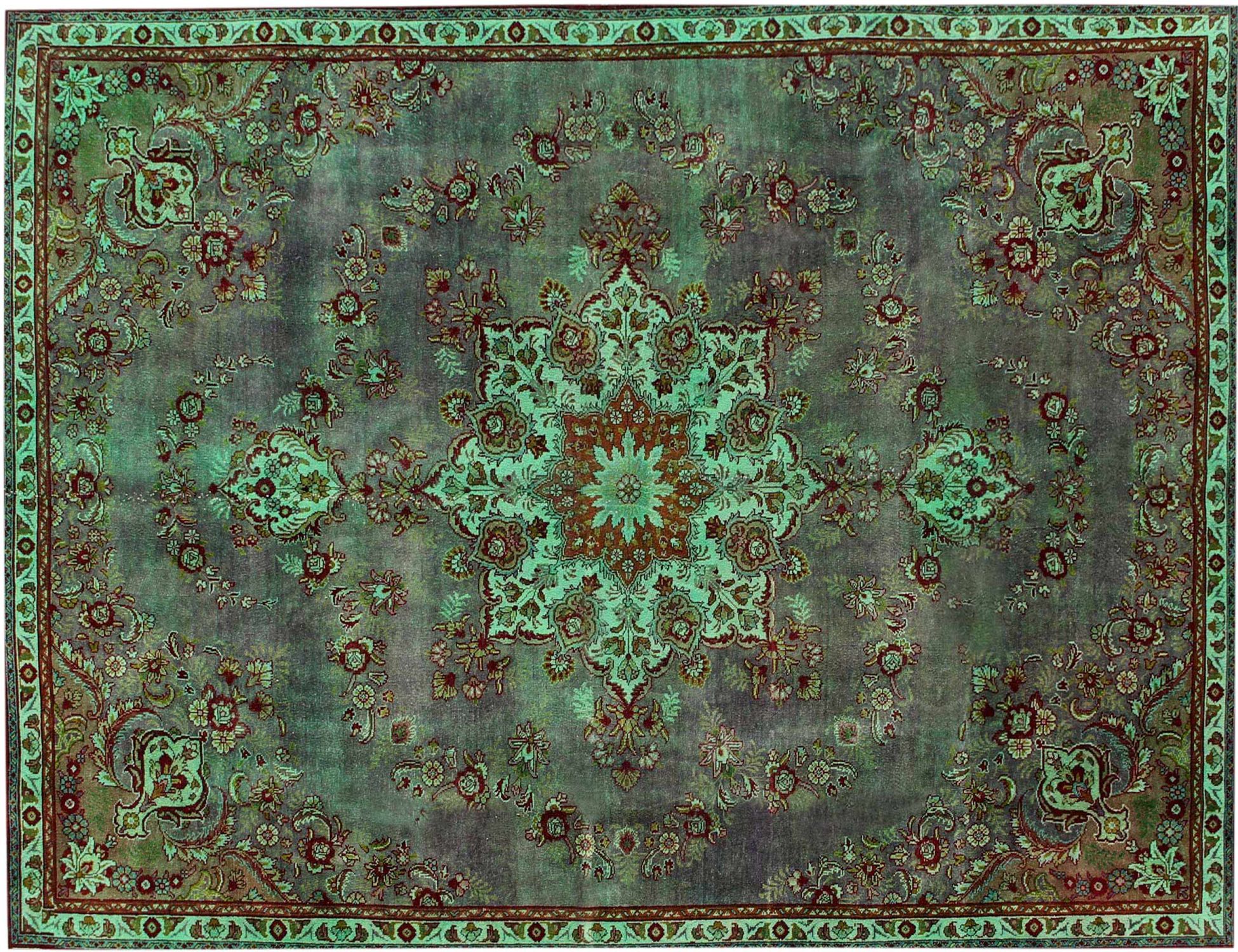 Retro Perserteppich  grün <br/>318 x 221 cm