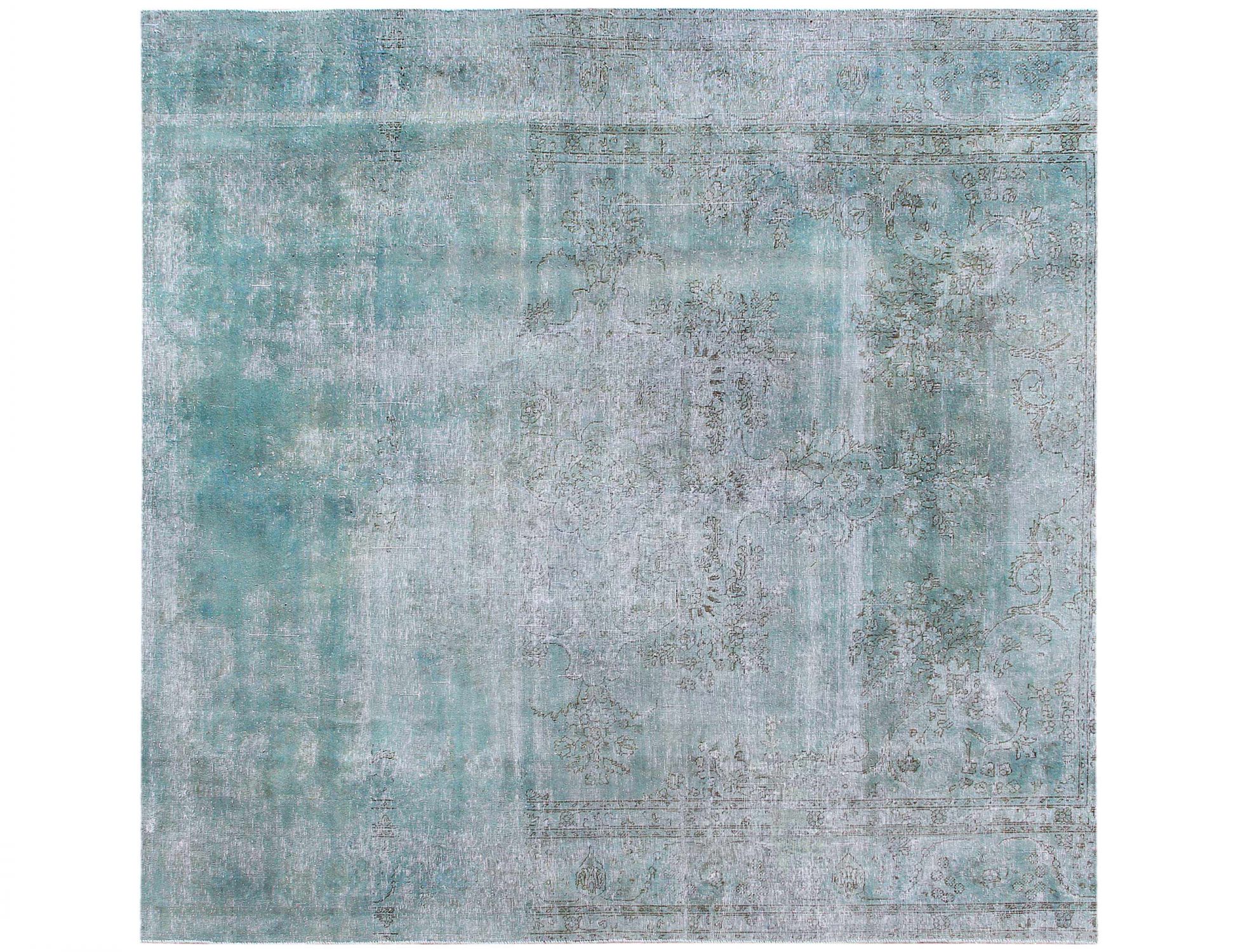 Persischer Vintage Teppich  blau <br/>270 x 270 cm