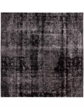 Persischer Vintage Teppich 207 x 207 schwarz