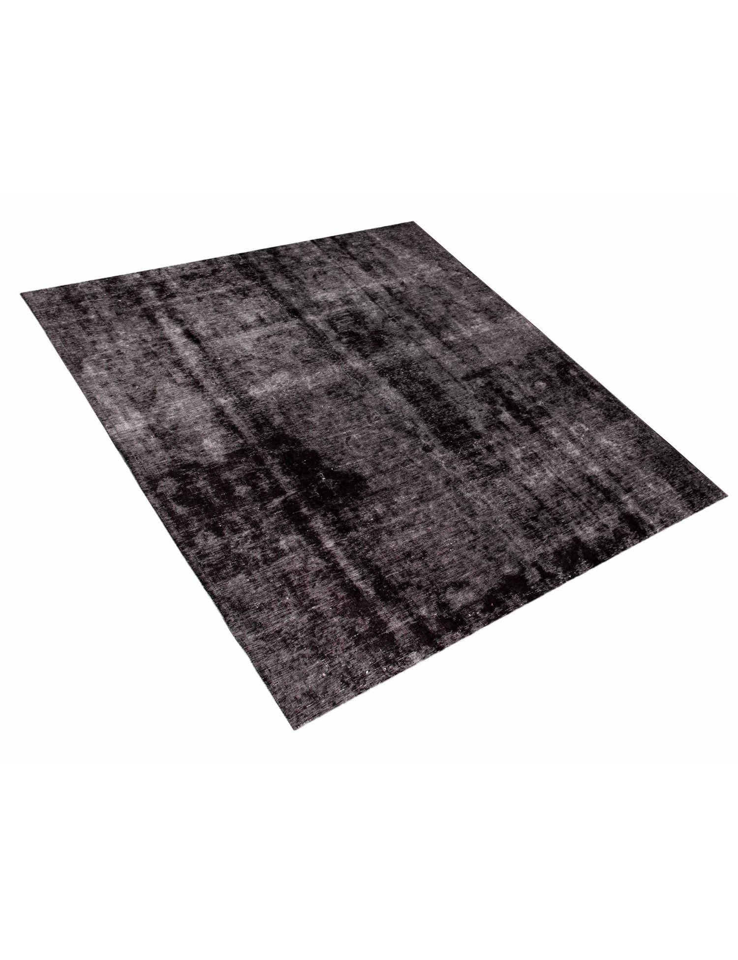 Persischer Vintage Teppich  schwarz <br/>207 x 207 cm