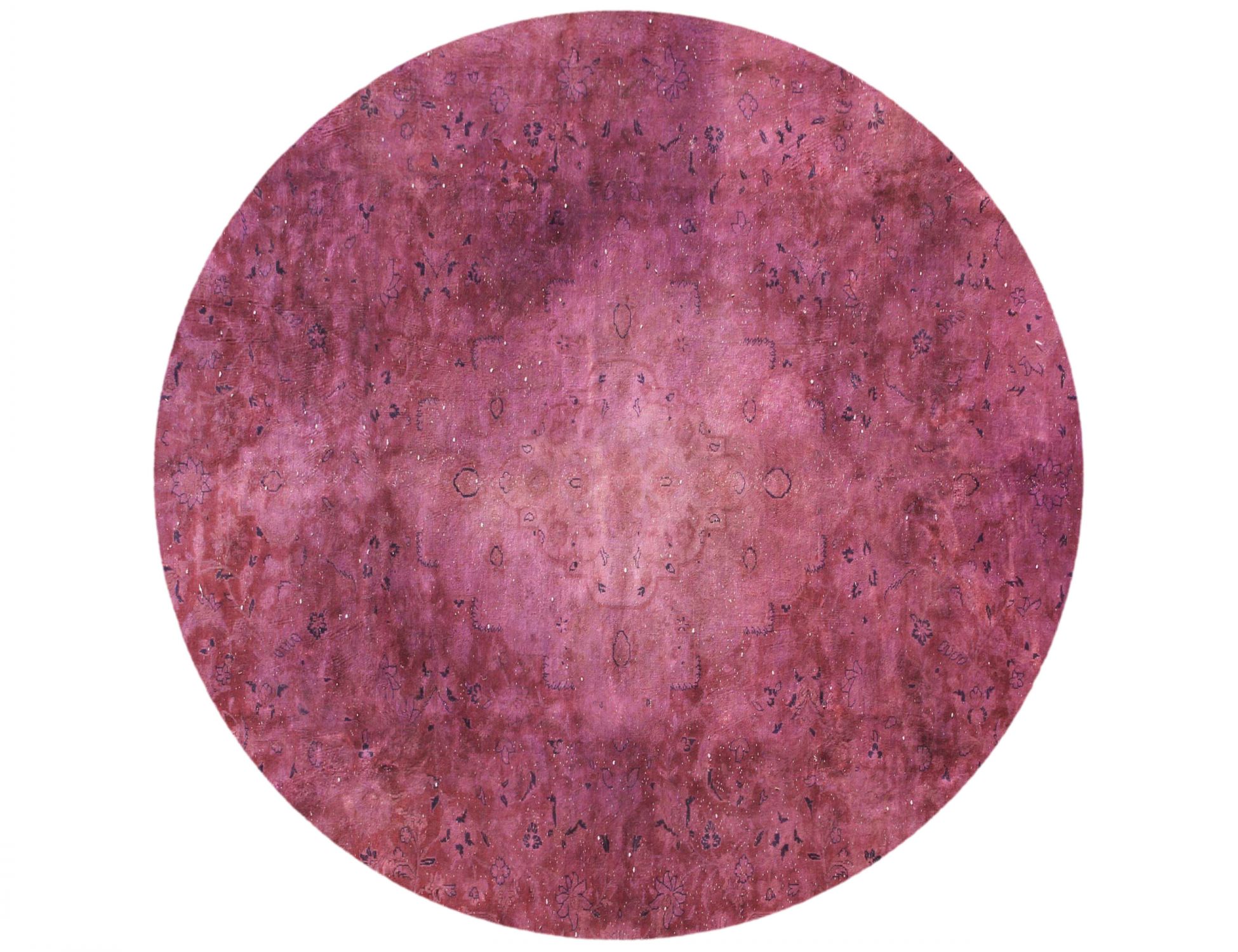 Persischer Vintage Teppich  rosa <br/>181 x 181 cm