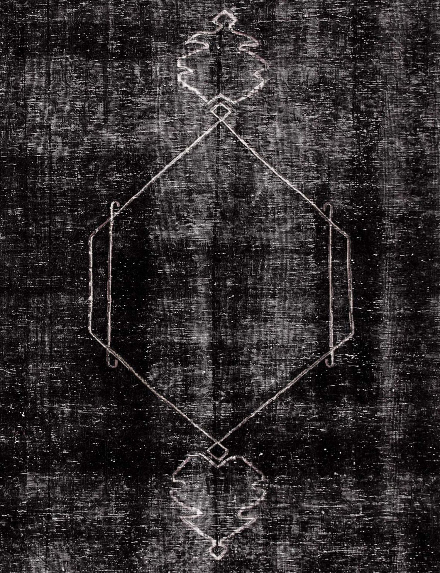 Tappeto vintage persiano  nero <br/>190 x 190 cm