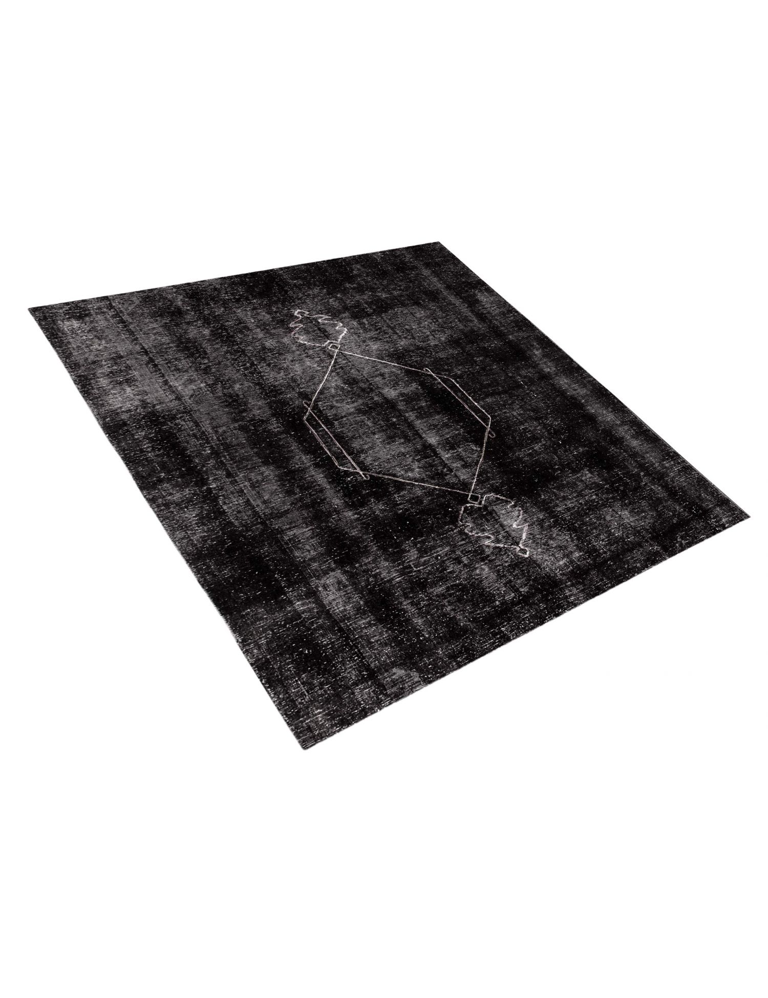 Tappeto vintage persiano  nero <br/>190 x 190 cm
