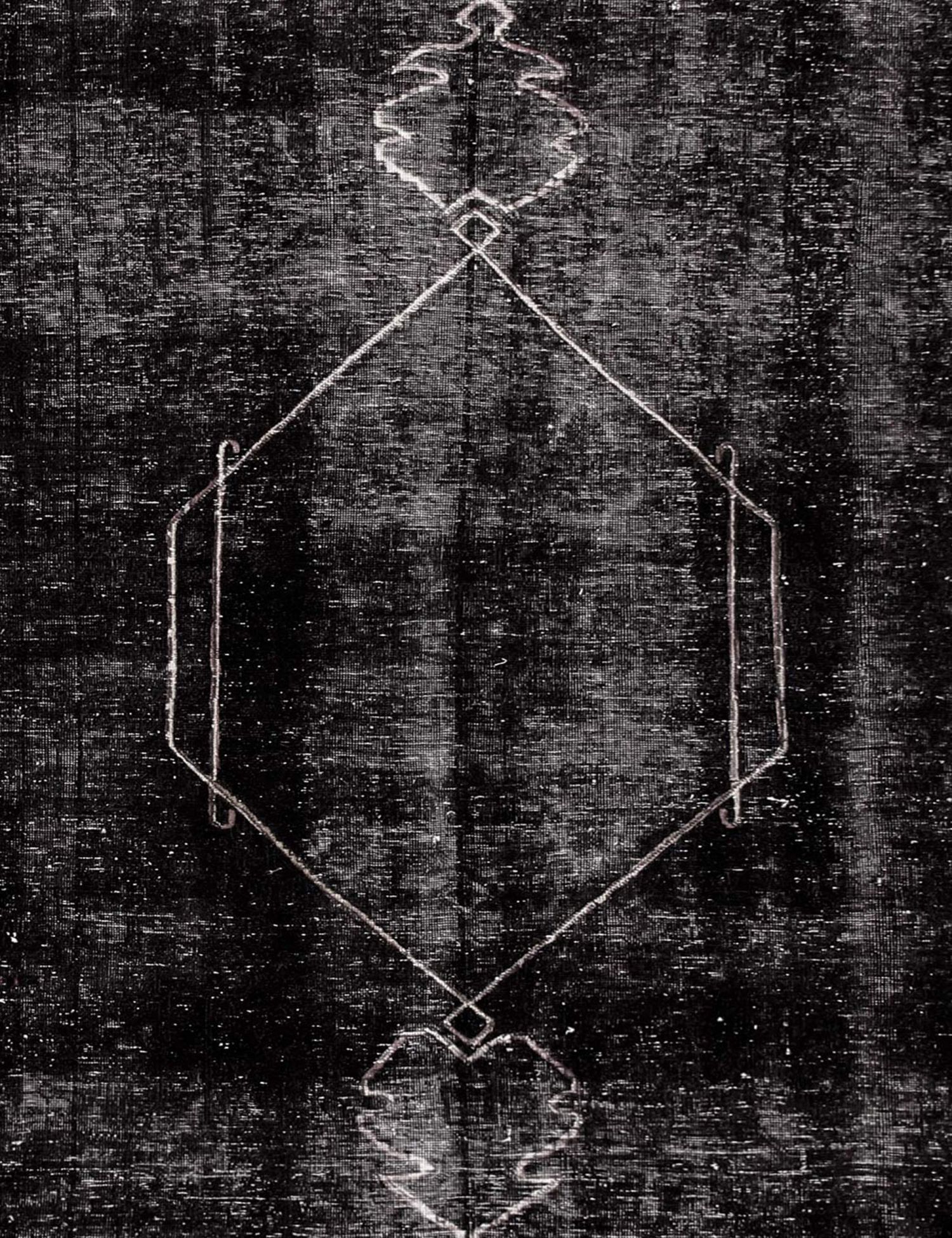 Persischer Vintage Teppich  schwarz <br/>190 x 190 cm