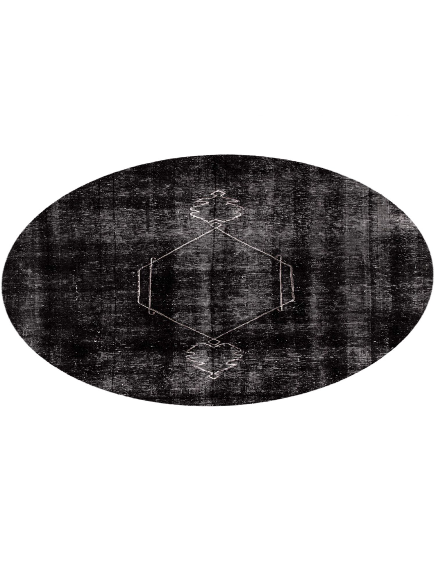 Persischer Vintage Teppich  schwarz <br/>190 x 190 cm