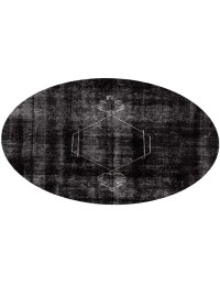 Svart Persien Persisk vintage matta  190 x 190 cm