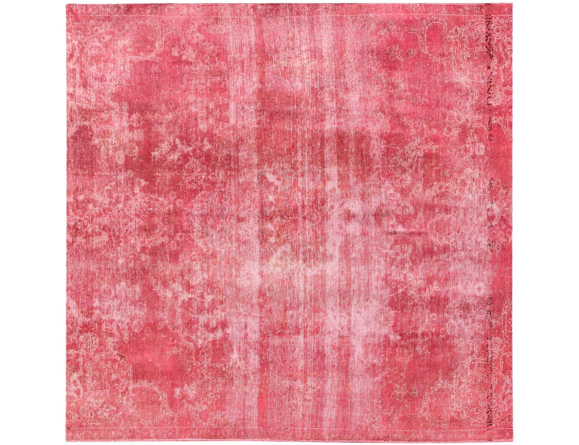 Persischer Vintage Teppich  rot <br/>230 x 230 cm