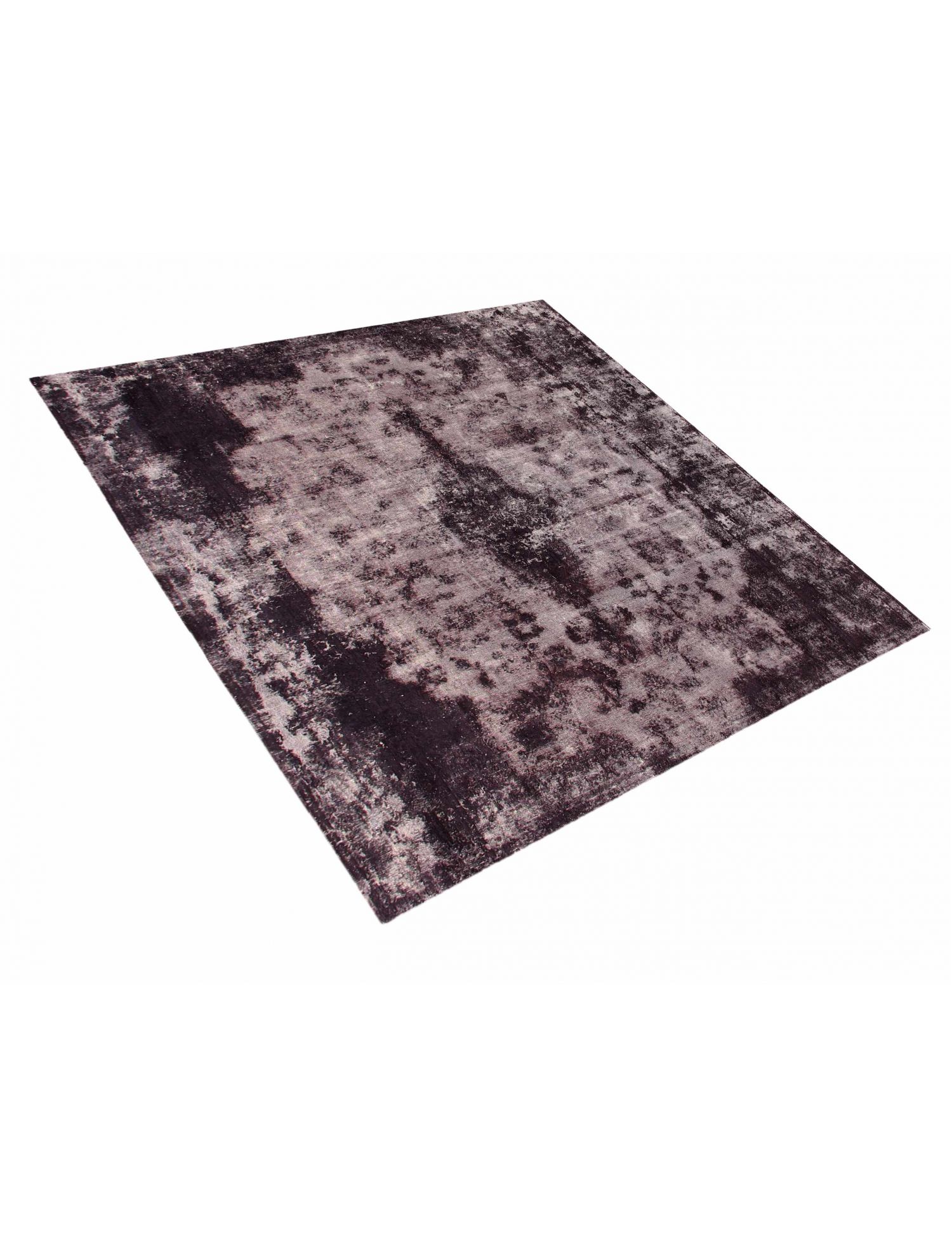 Persischer Vintage Teppich  schwarz <br/>262 x 262 cm