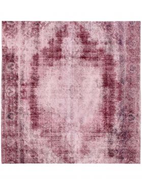 Tapis Persan vintage 280 x 280 violet