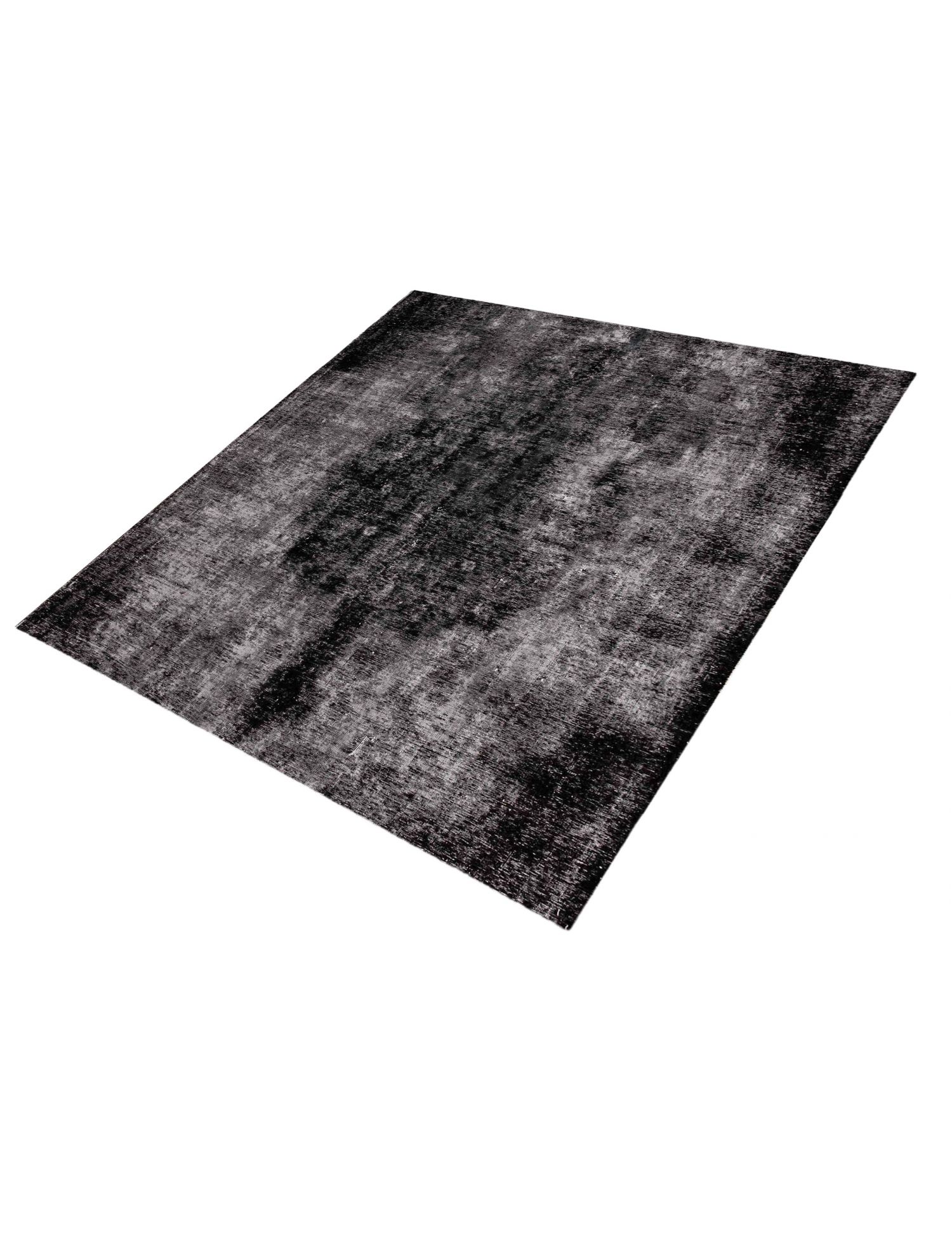 Persischer Vintage Teppich  schwarz <br/>220 x 220 cm