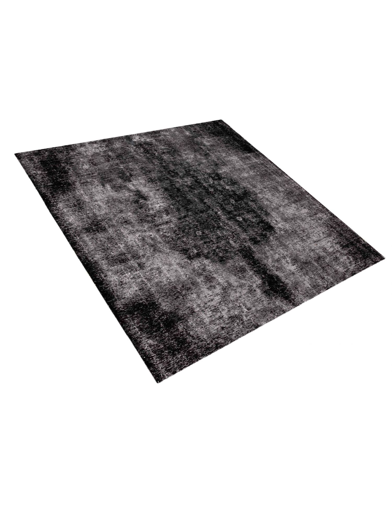 Persischer Vintage Teppich  schwarz <br/>220 x 220 cm