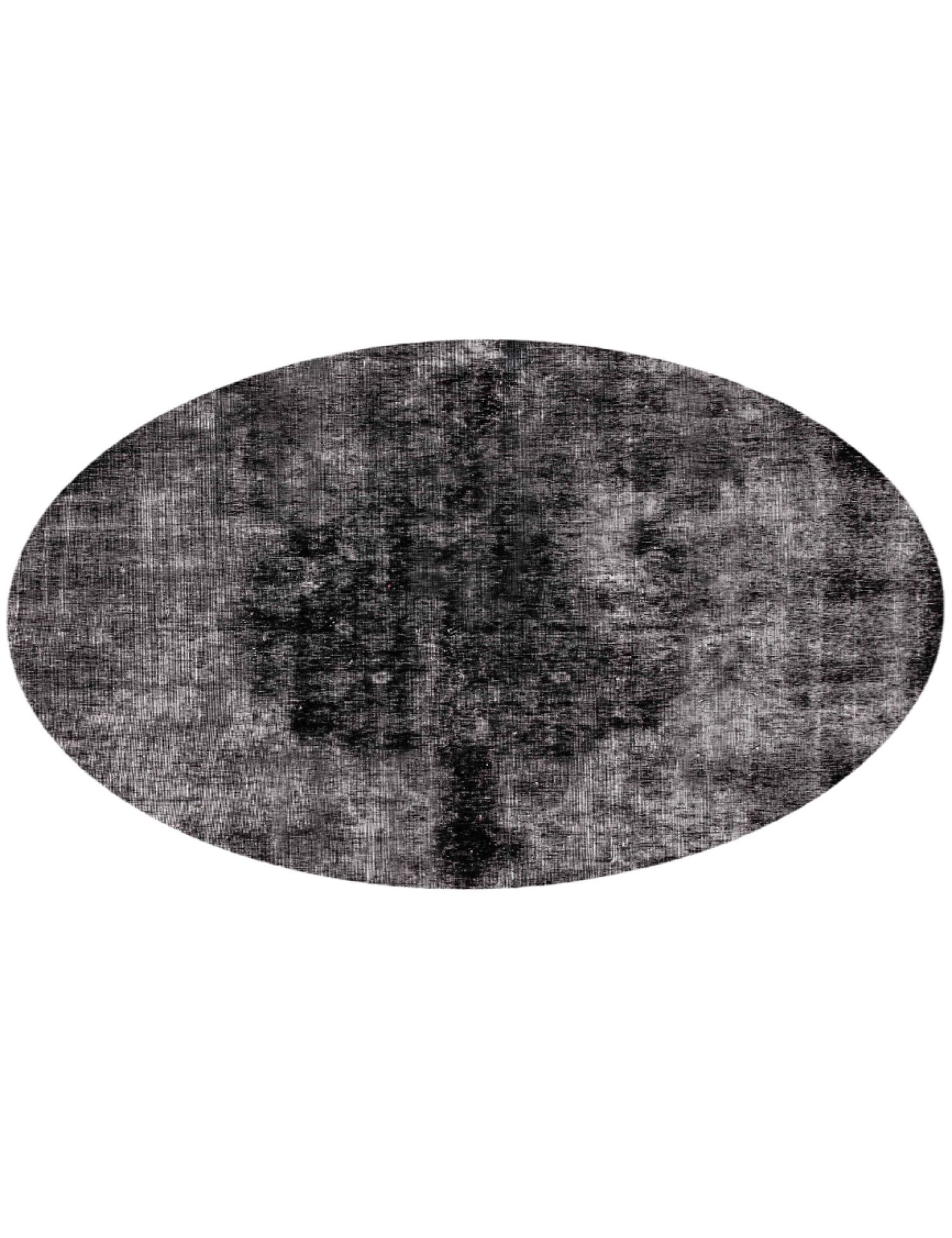 Rund  Vintage Teppich  schwarz <br/>220 x 220 cm