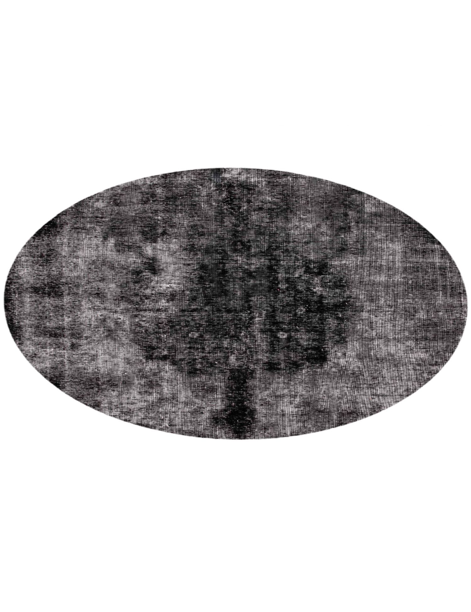 Rund  Vintage Teppich  schwarz <br/>220 x 220 cm