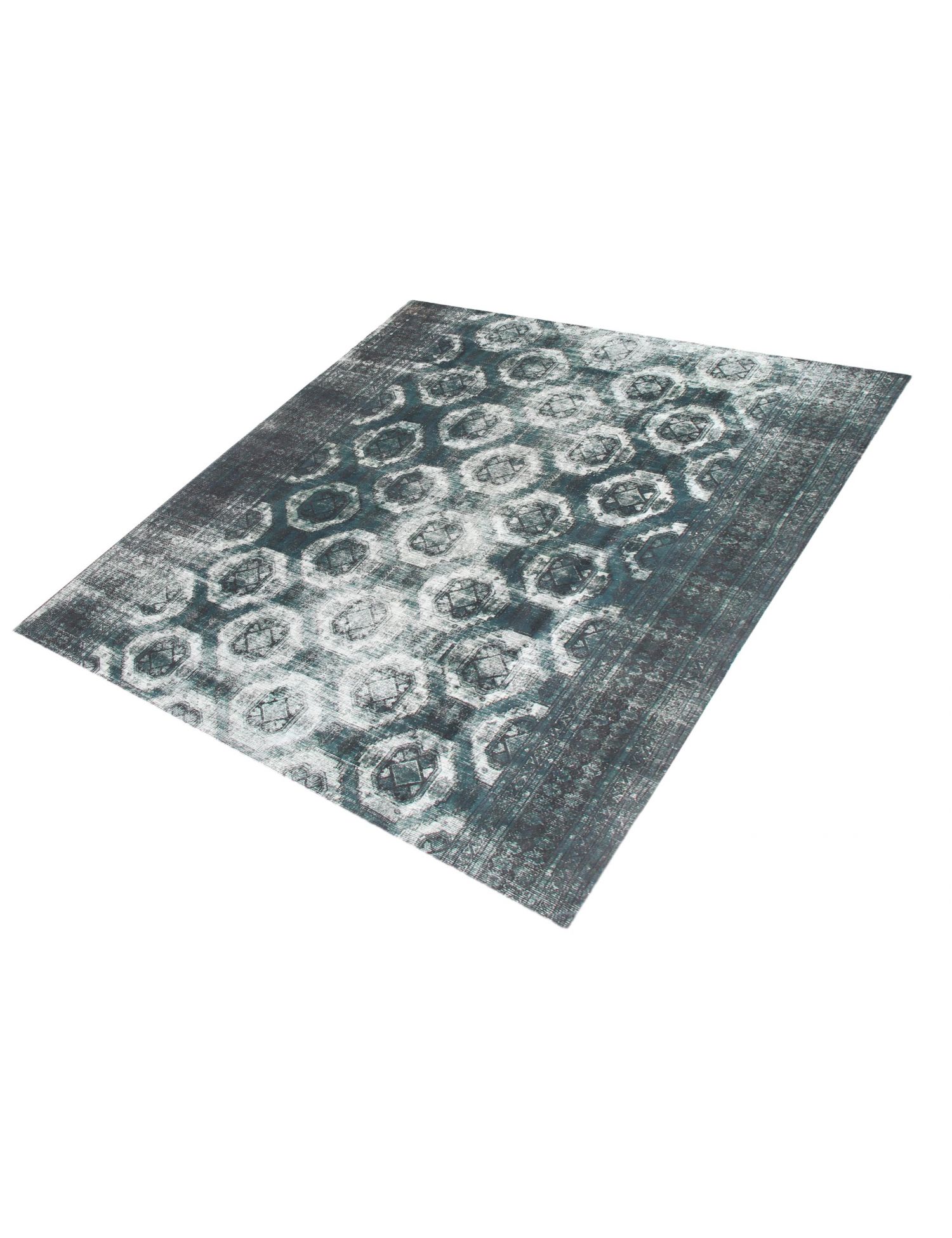 Persischer Vintage Teppich  grün <br/>307 x 307 cm