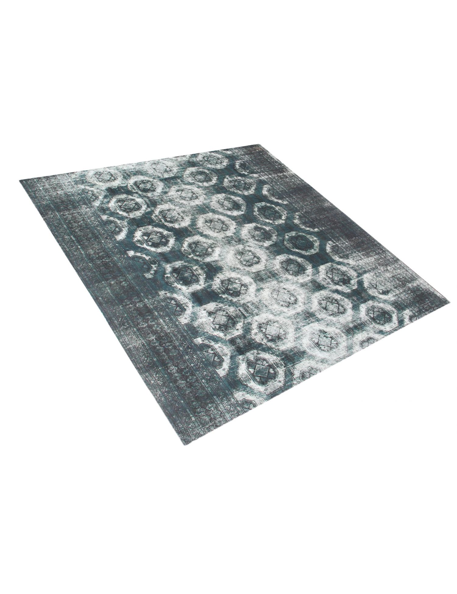 Persischer Vintage Teppich  grün <br/>307 x 307 cm