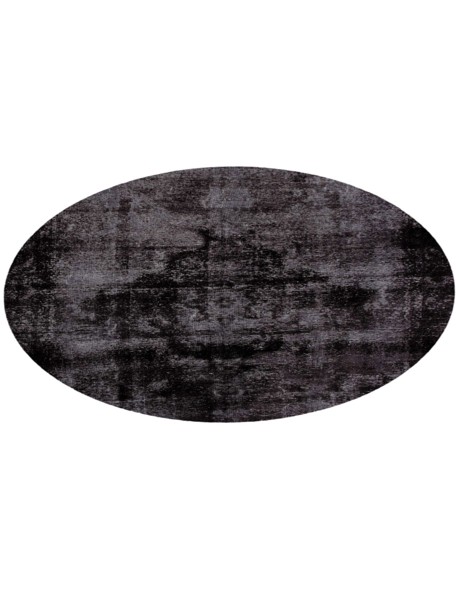 Rund  Vintage Teppich  schwarz <br/>264 x 264 cm