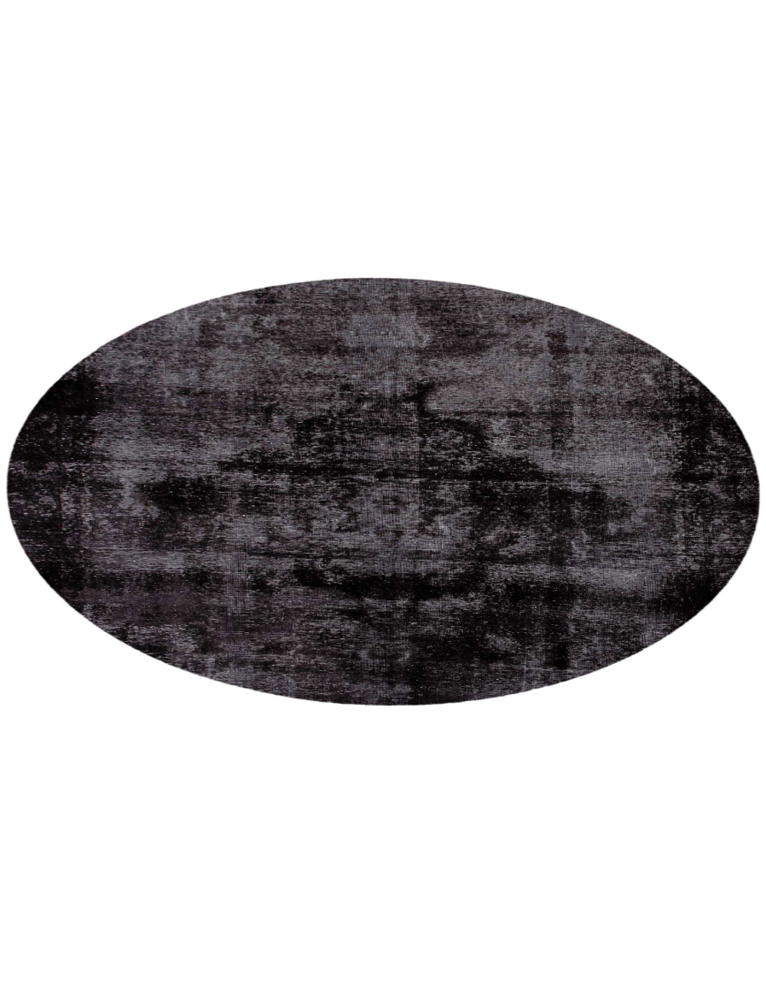 Rund  Vintage Teppich  schwarz <br/>264 x 264 cm