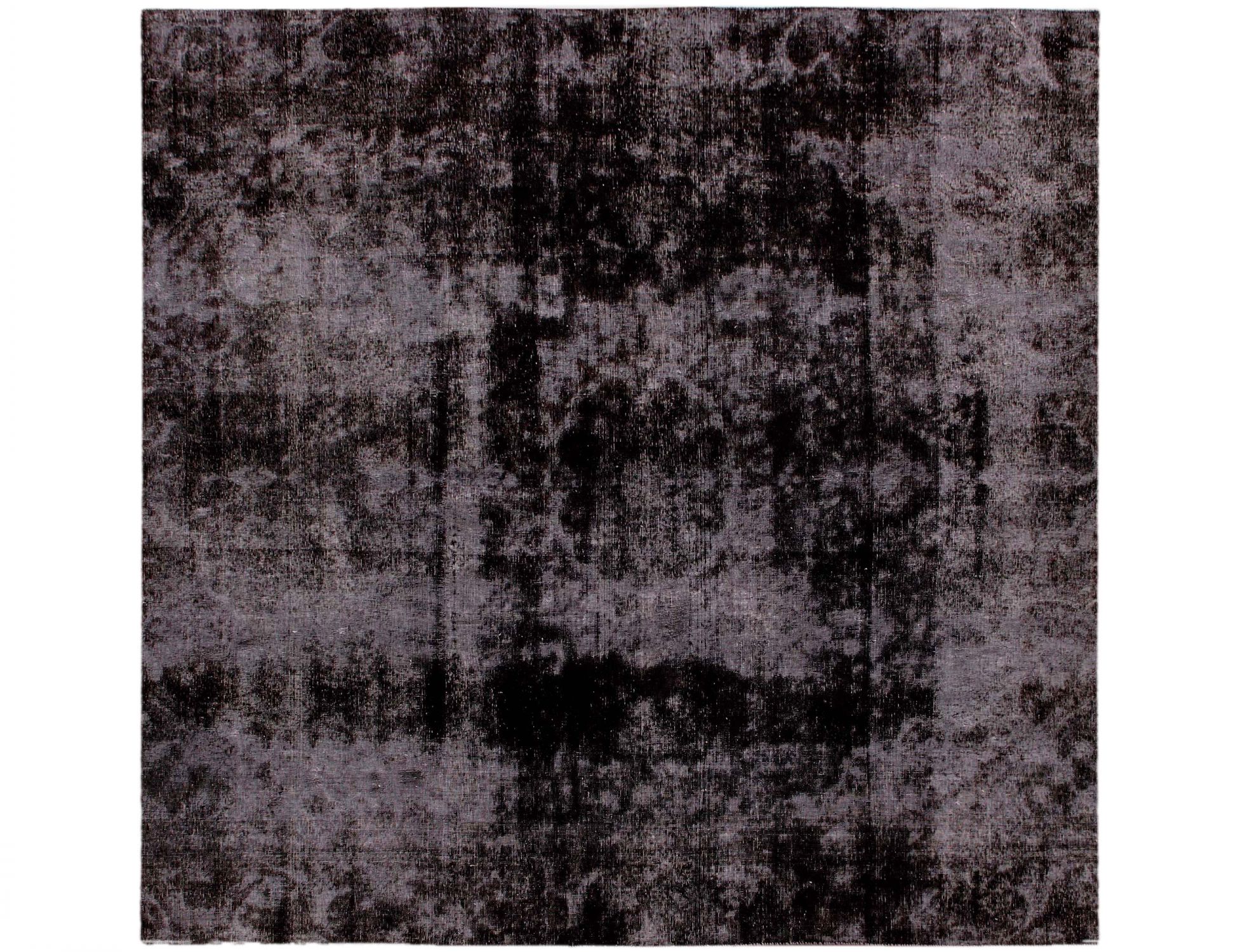 Persischer Vintage Teppich  schwarz <br/>275 x 275 cm