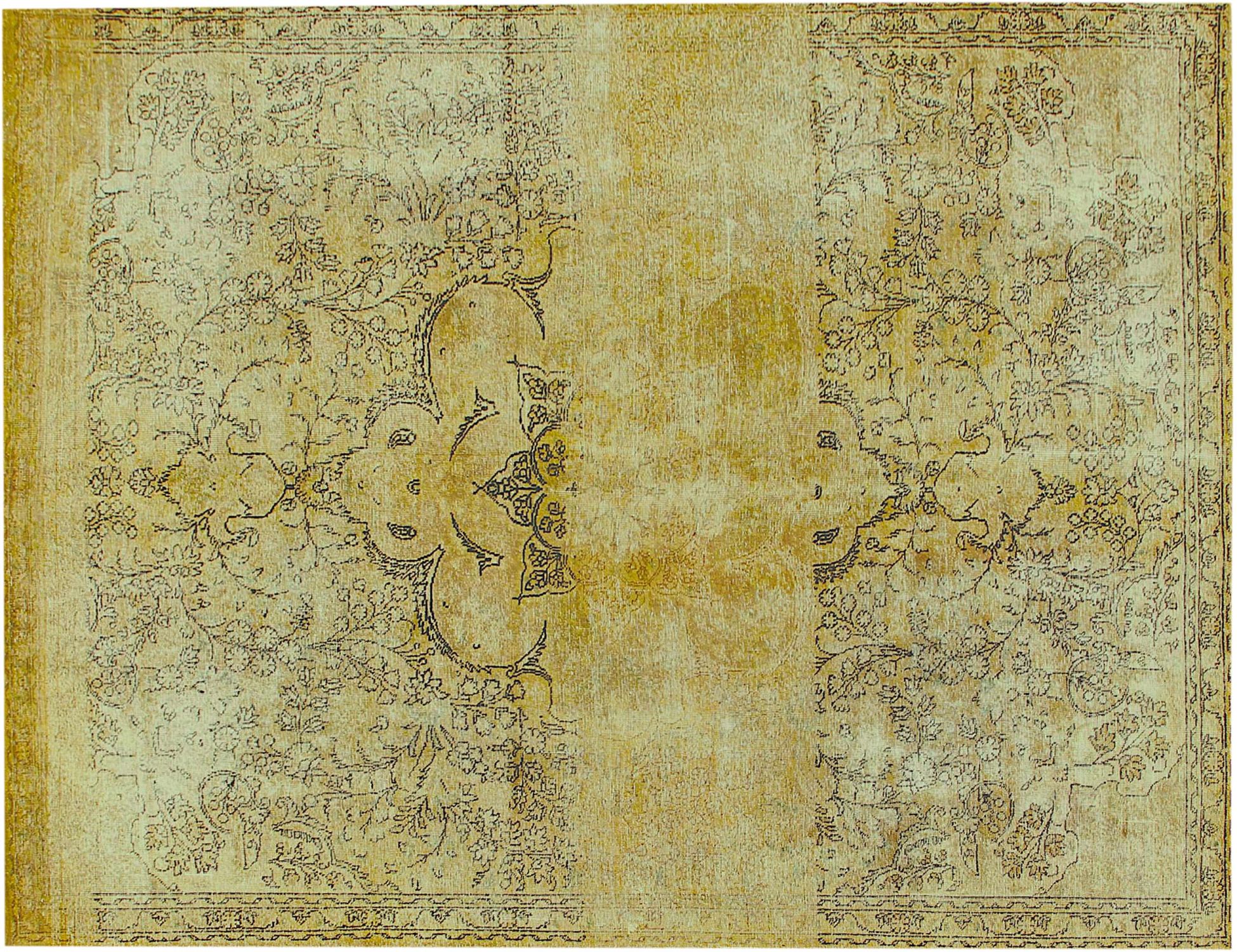 Tappeto vintage persiano  giallo <br/>337 x 235 cm