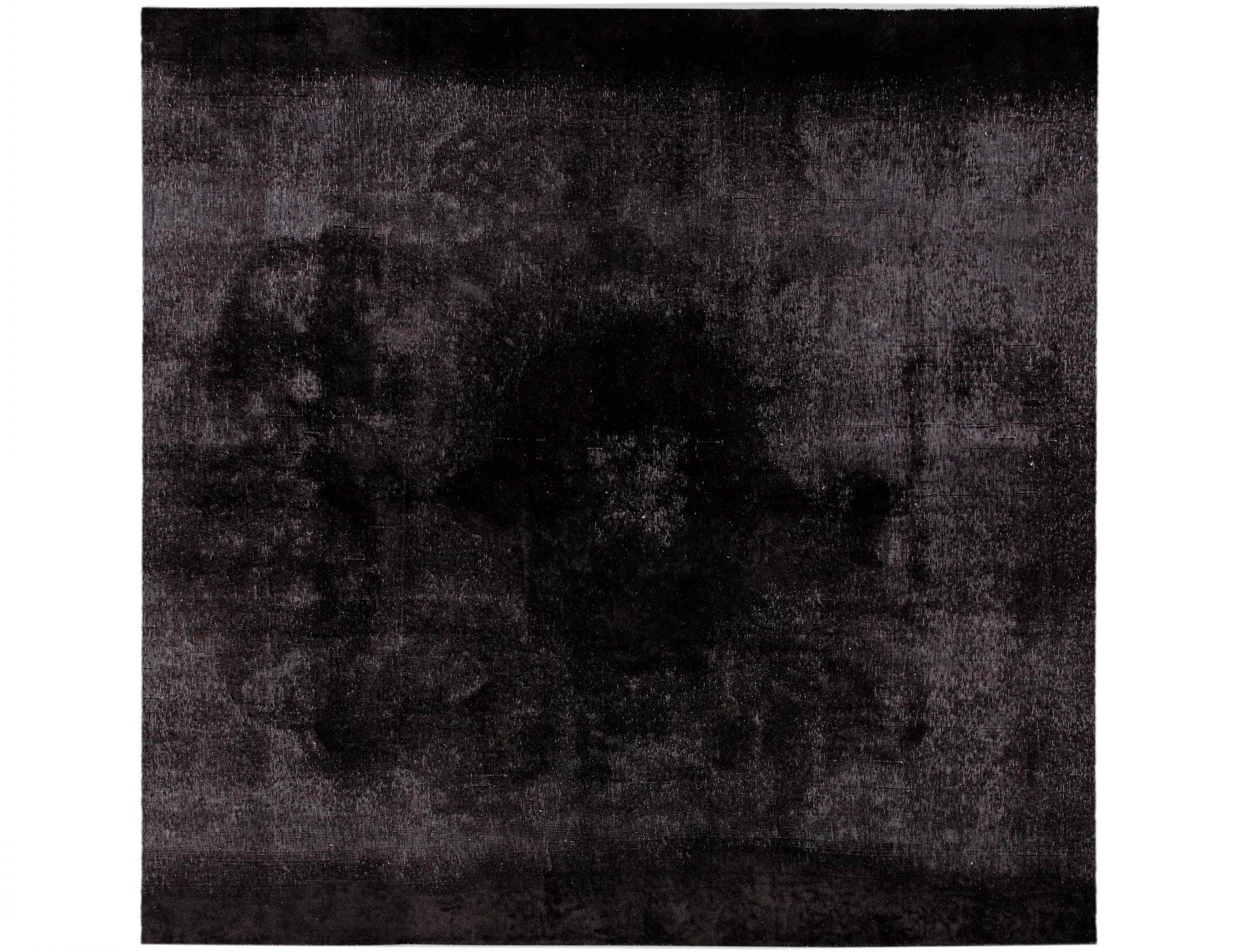Persischer Vintage Teppich  schwarz <br/>257 x 257 cm