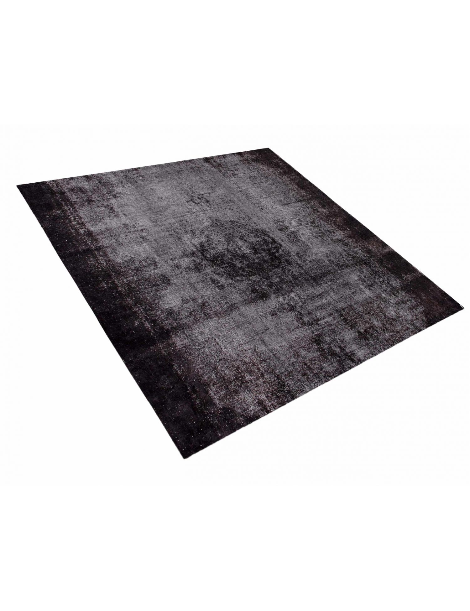 Persischer Vintage Teppich  schwarz <br/>287 x 287 cm