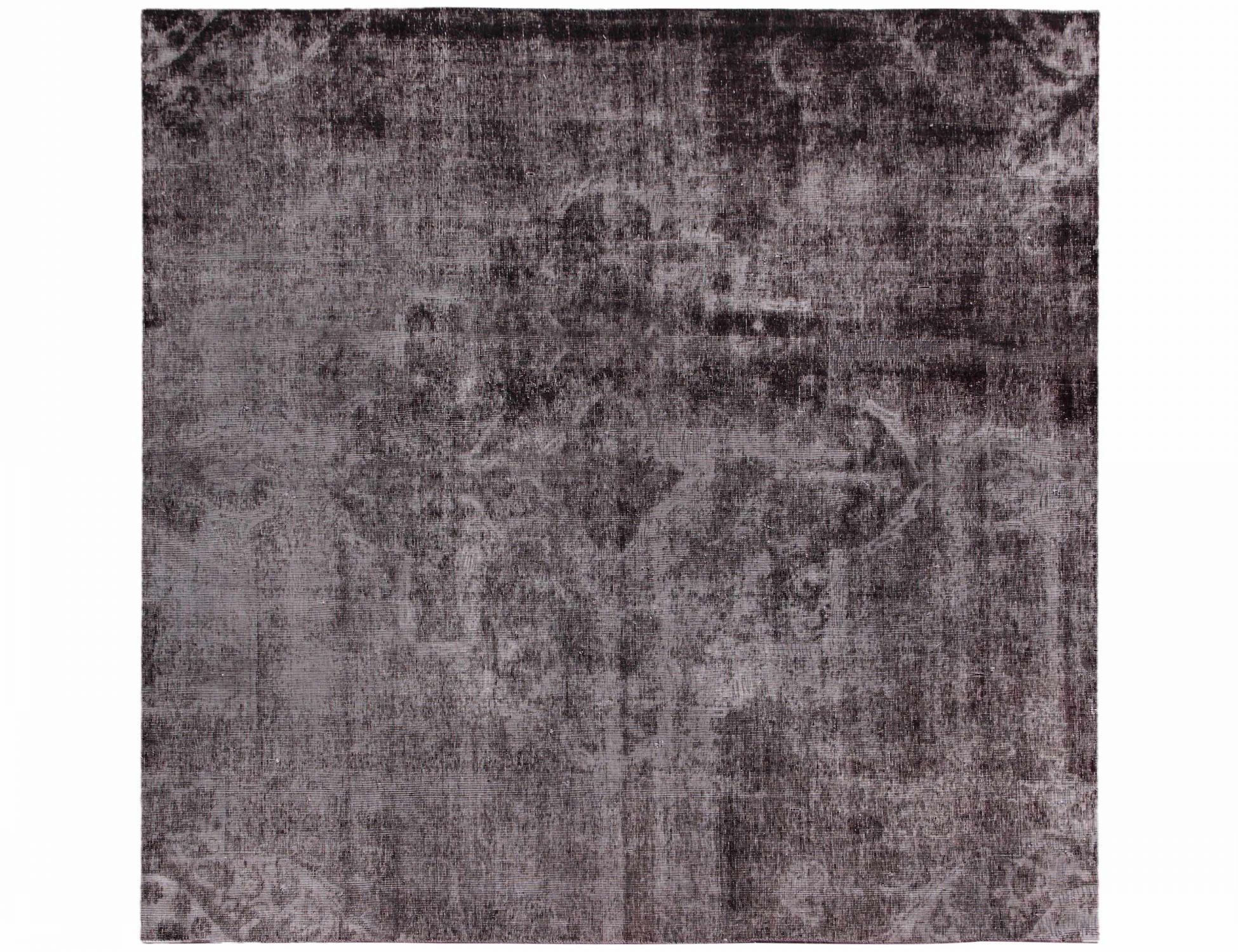 Persischer Vintage Teppich  schwarz <br/>214 x 214 cm