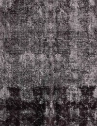 Schwarz Persien Persischer Vintage Teppich  216 x 216 cm