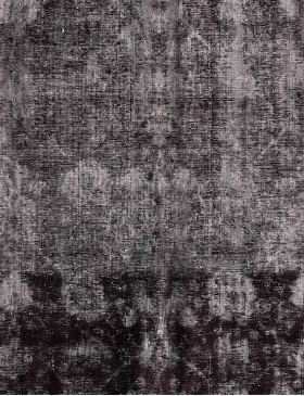 Schwarz Persien Persischer Vintage Teppich  216 x 216 cm