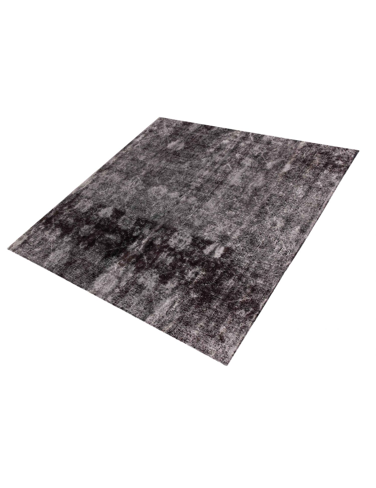 Persischer Vintage Teppich  schwarz <br/>216 x 216 cm
