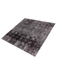 Schwarz Persien Persischer Vintage Teppich  216 x 216 cm