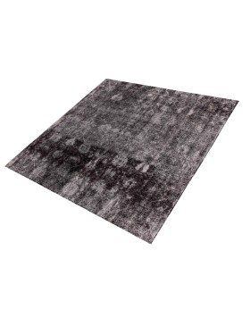 Schwarz Persien Persischer Vintage Teppich  216 x 216 cm