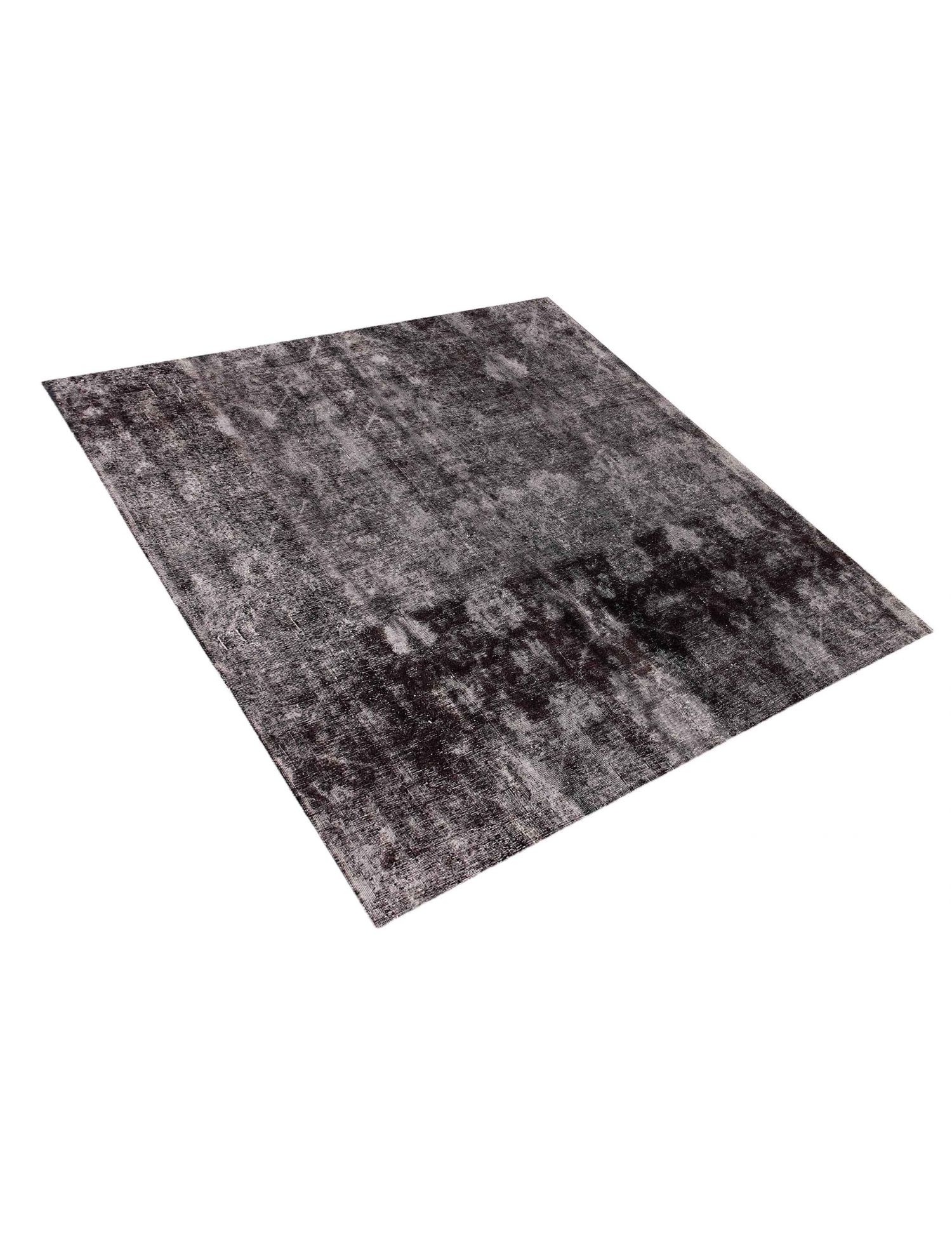 Persischer Vintage Teppich  schwarz <br/>216 x 216 cm
