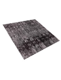 Schwarz Persien Persischer Vintage Teppich  216 x 216 cm
