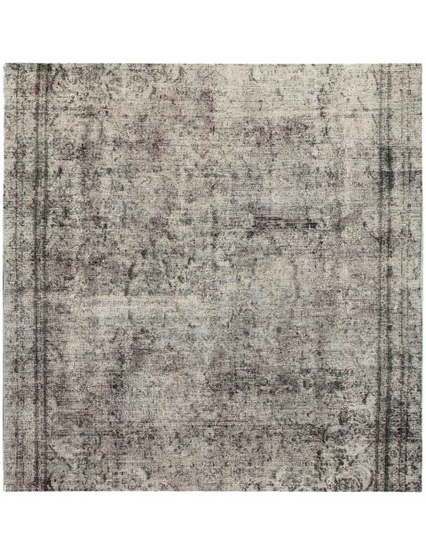 Grün Persien Persischer Vintage Teppich 190 x 190 cm