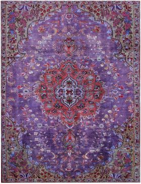 Alfombra persa vintage 247 x 152 púrpura