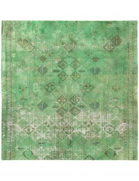 Persischer Vintage Teppich 180 x 180 grün